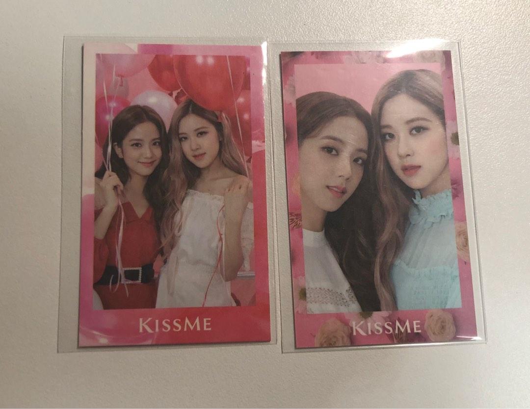 blackpink jisoo rose x kissme exclusive photocards