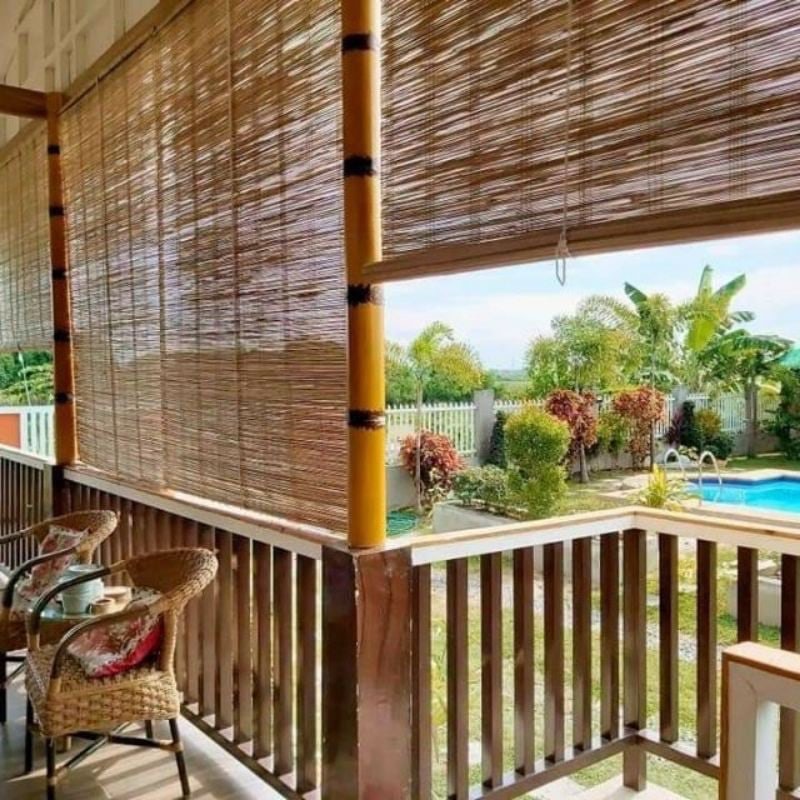 BLINDS 3.5FT X 5FT BAMBOO RATTAN, Furniture & Home Living, Home Decor