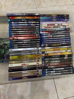 Blu-ray Marvel Movies Lot