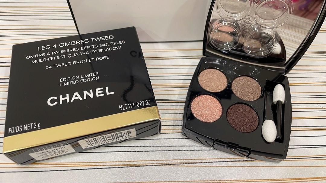 BNIB Limited Edition Chanel Les 4 Ombres Tweed Eyeshadow ( No:4 Tweed Brun  Et Rose ), Beauty & Personal Care, Face, Makeup on Carousell