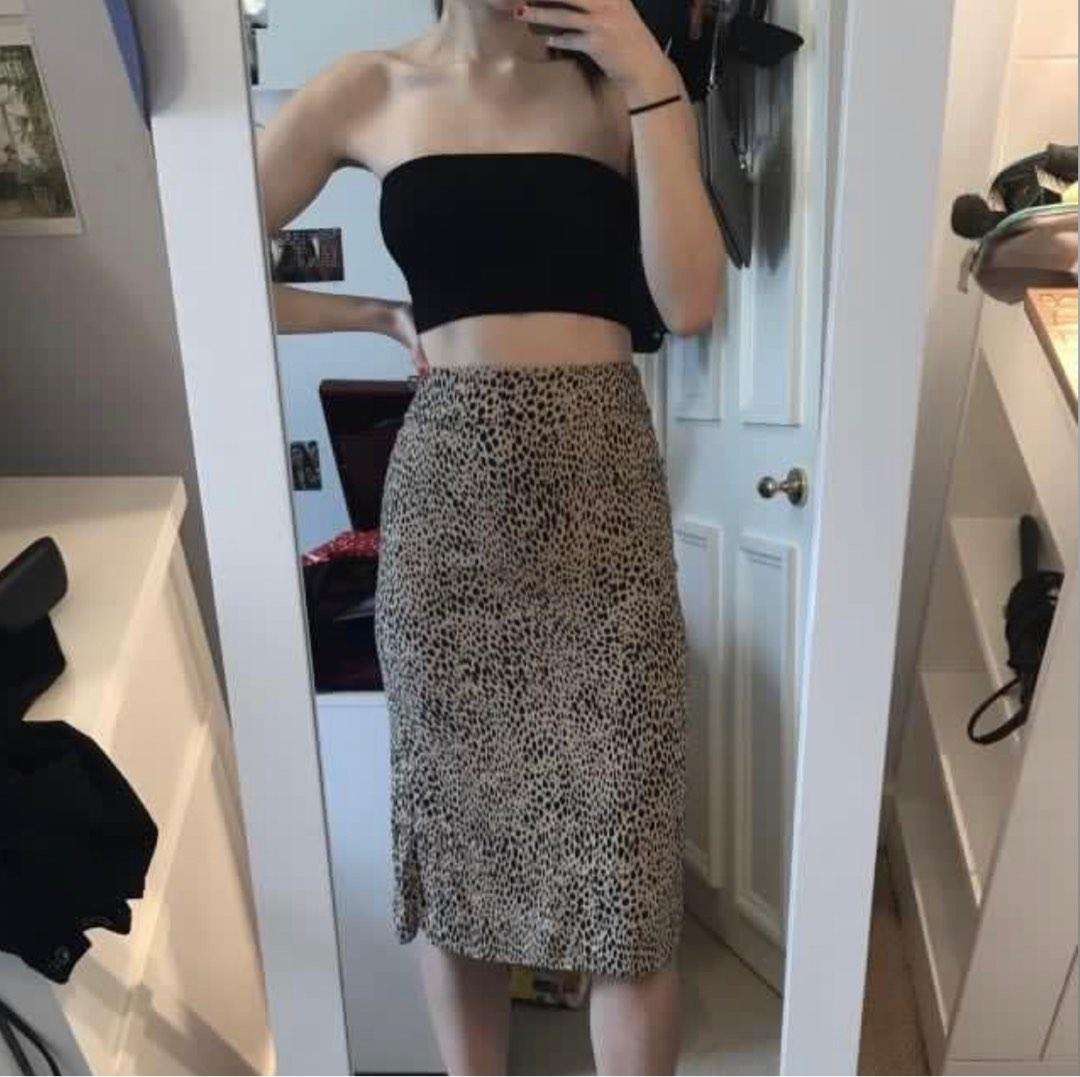 Brandy melville cheetah top midi skirt