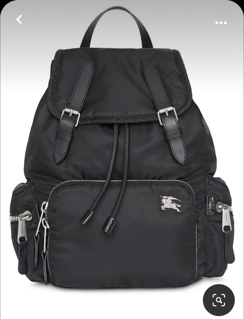 Burberry black rucksack hot sale