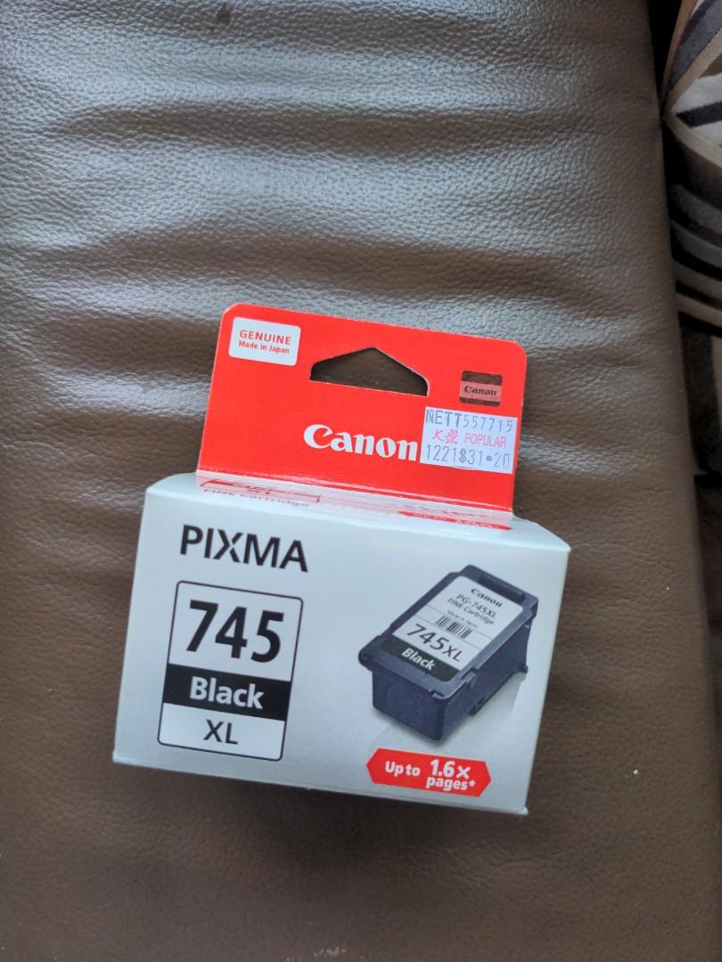 Canon PIXMA 745 XL black cartridge, Computers & Tech, Printers