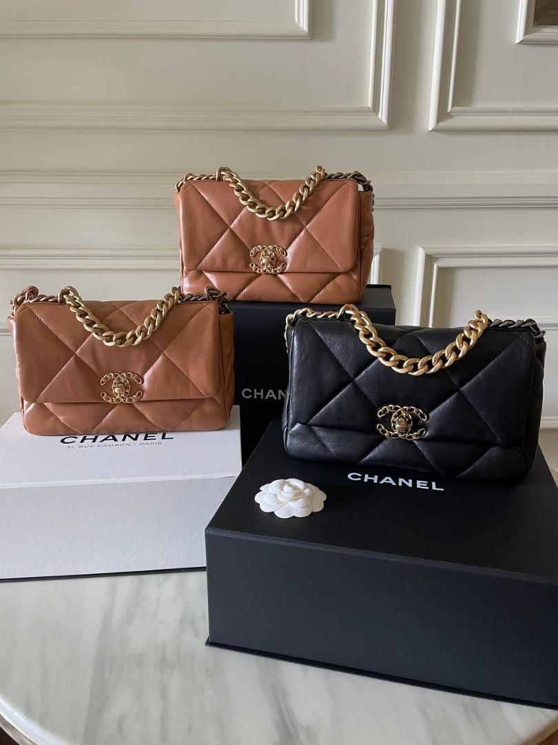 Chanel 19 - 21K Caramel Brown Small, Women's Fashion, Bags & Wallets, Shoulder  Bags on Carousell