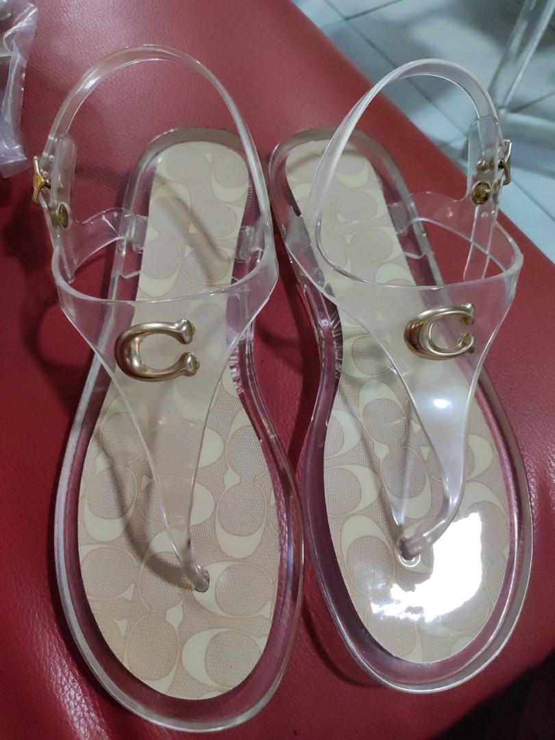 Coach Natalee Jelly Sandals, Women's Fashion, Footwear, Flats & Sandals on  Carousell