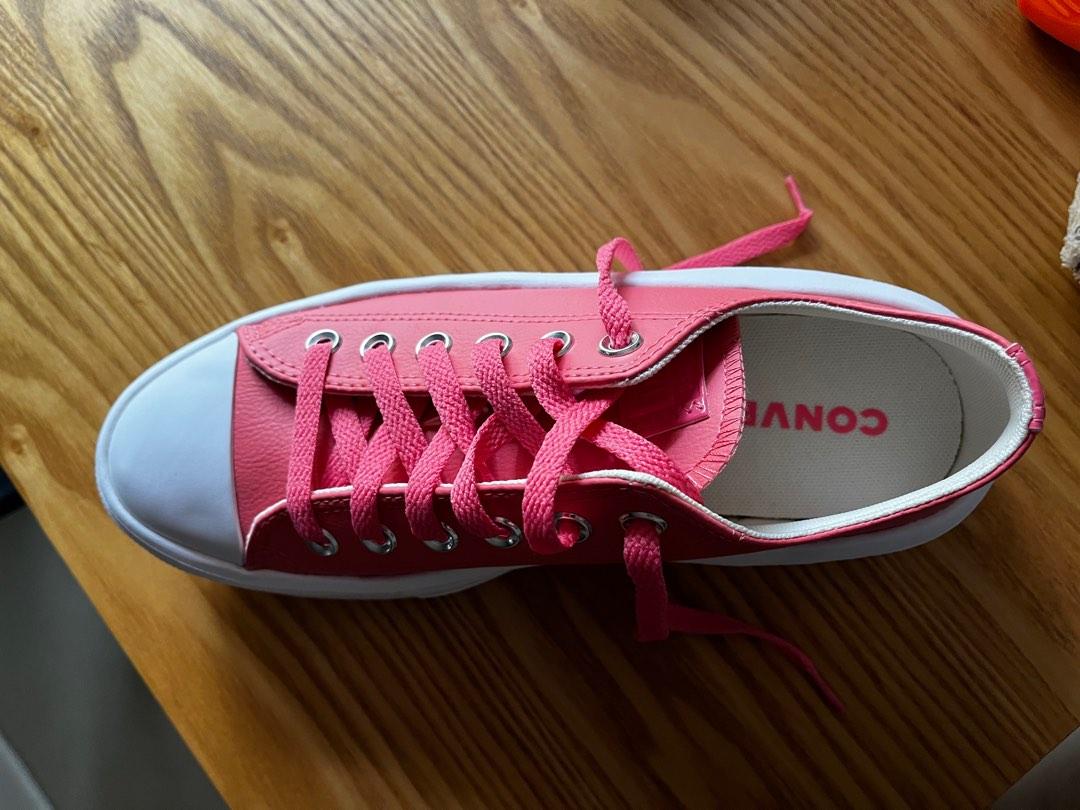 Red leather chuck taylors online