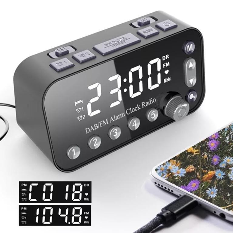 DAB+ Alarm Clock Radio, Audio, Portable Music Players on Carousell