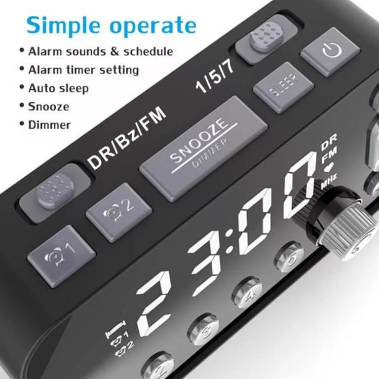 DAB+ Alarm Clock Radio, Audio, Portable Music Players on Carousell