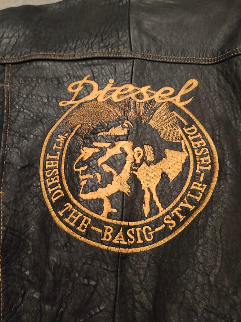Diesel Vintage Rare Women's Real Leather Biker Jacket . - Etsy UK