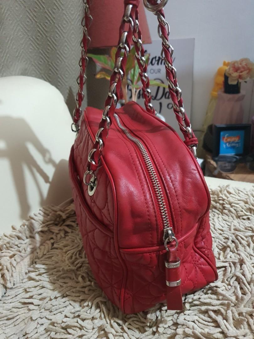 Dissona quilted red bag, Luxury, Bags & Wallets on Carousell