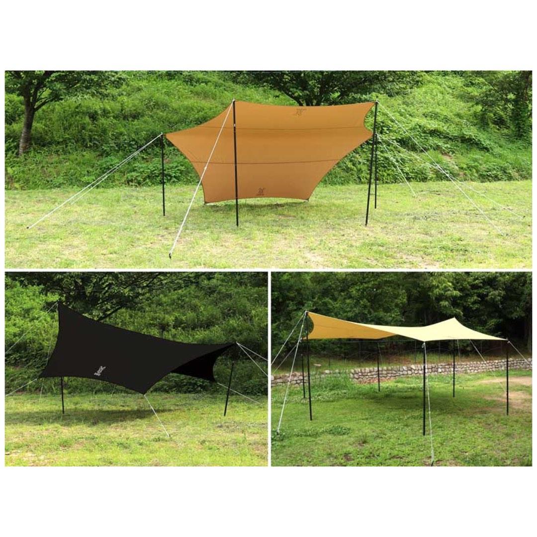アーヤDOD ALL RIGHT TARP TT5-582-BK 販売終了】ヘーキサタープ（タン） TT5-582-TN - DOD