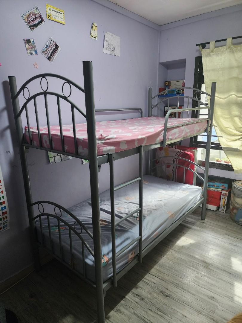 Double deck bed frame for sale., Furniture & Home Living, Bedding