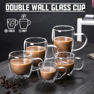 Sanrio Glass Double Wall Insulated Glass Mug Cup Espresso Coffee Tea Milk  300 ml 10Oz Best Gift for Office and Personal Birthday Inspired by You.