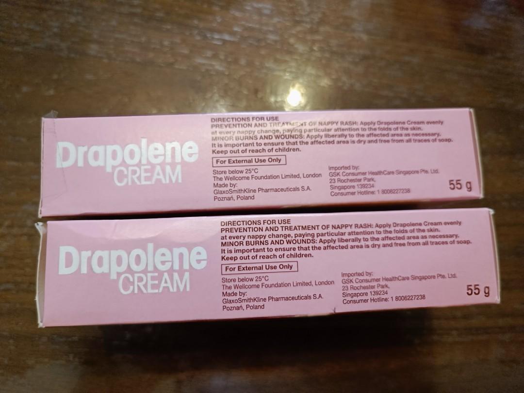 Drapolene baby nappy cream expiry date 2024, Babies & Kids, Bathing