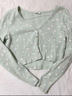 floral cardigan