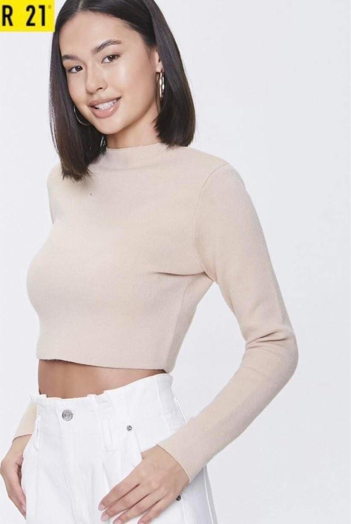 Forever 21 mock neck sweater online