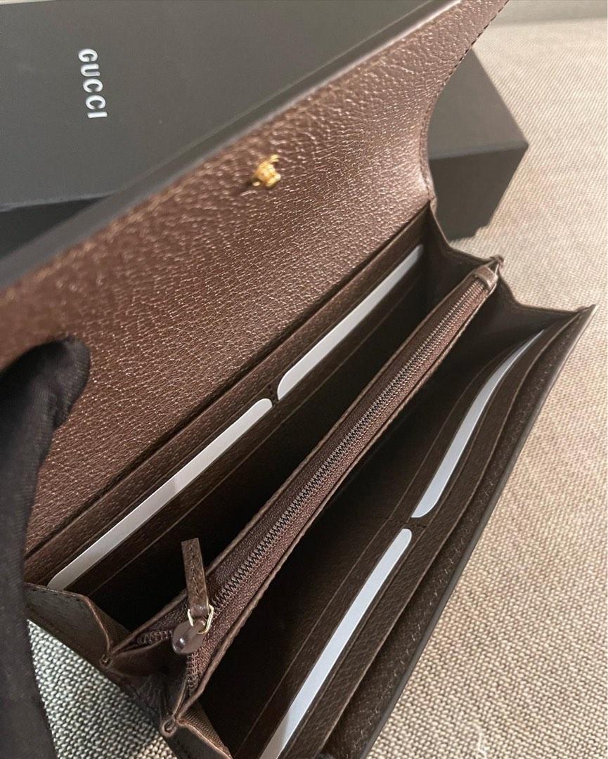 Gucci Beige/Brown GG Supreme Canvas and Leather Ophidia Pouch at 1stDibs