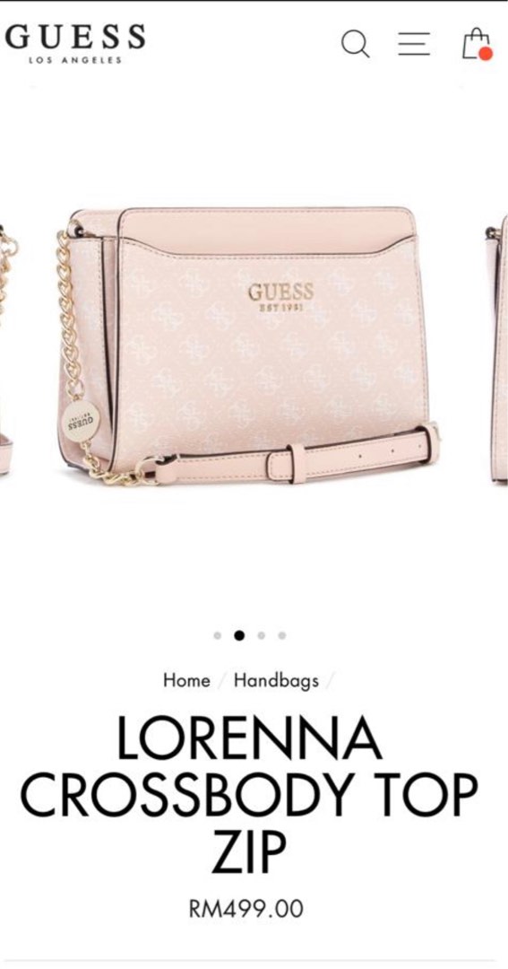 Guess handbag pink Women s Fashion Bags Wallets Cross body
