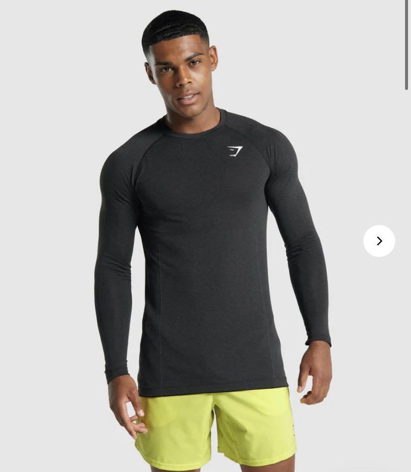 Gymshark, Shirts, Gymshark Geo Seamless Long Sleeve Tshirt