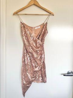 Hello Molly Glass Cage Dress Bronze