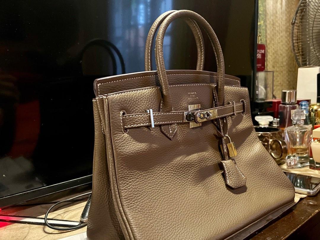 Hermés birkin epsom etoupe 30 cm, Luxury, Bags & Wallets on Carousell