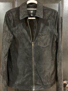 H&M Black Suede Jacket (S) PreLoved