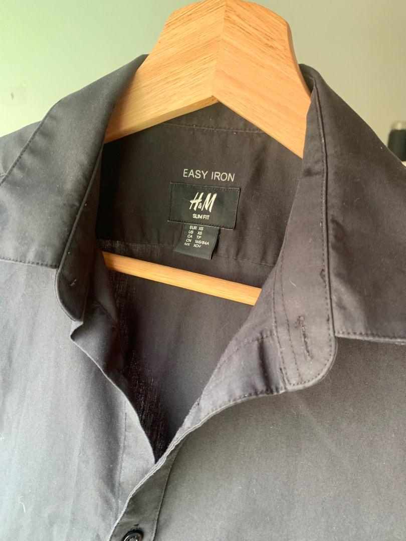 H and m easy iron cheap shirt
