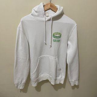 H&M Embroidered White Hoodie