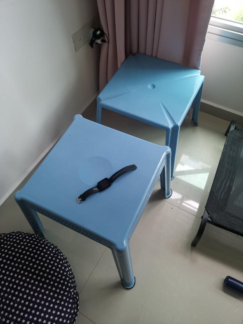 IKEA metal side table two in one, Furniture & Home Living, Furniture