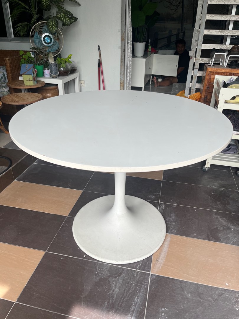 Ikea Round Table Meja Bulat Docksta Furniture And Home Living Furniture Tables And Sets On 