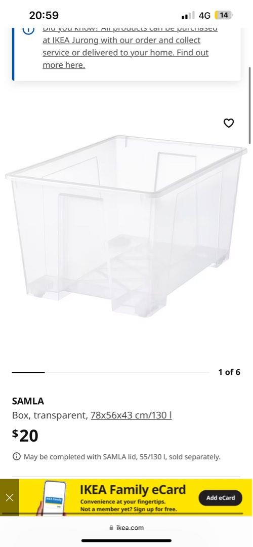 IKEA Samla Bin, Furniture & Home Living, Home Improvement