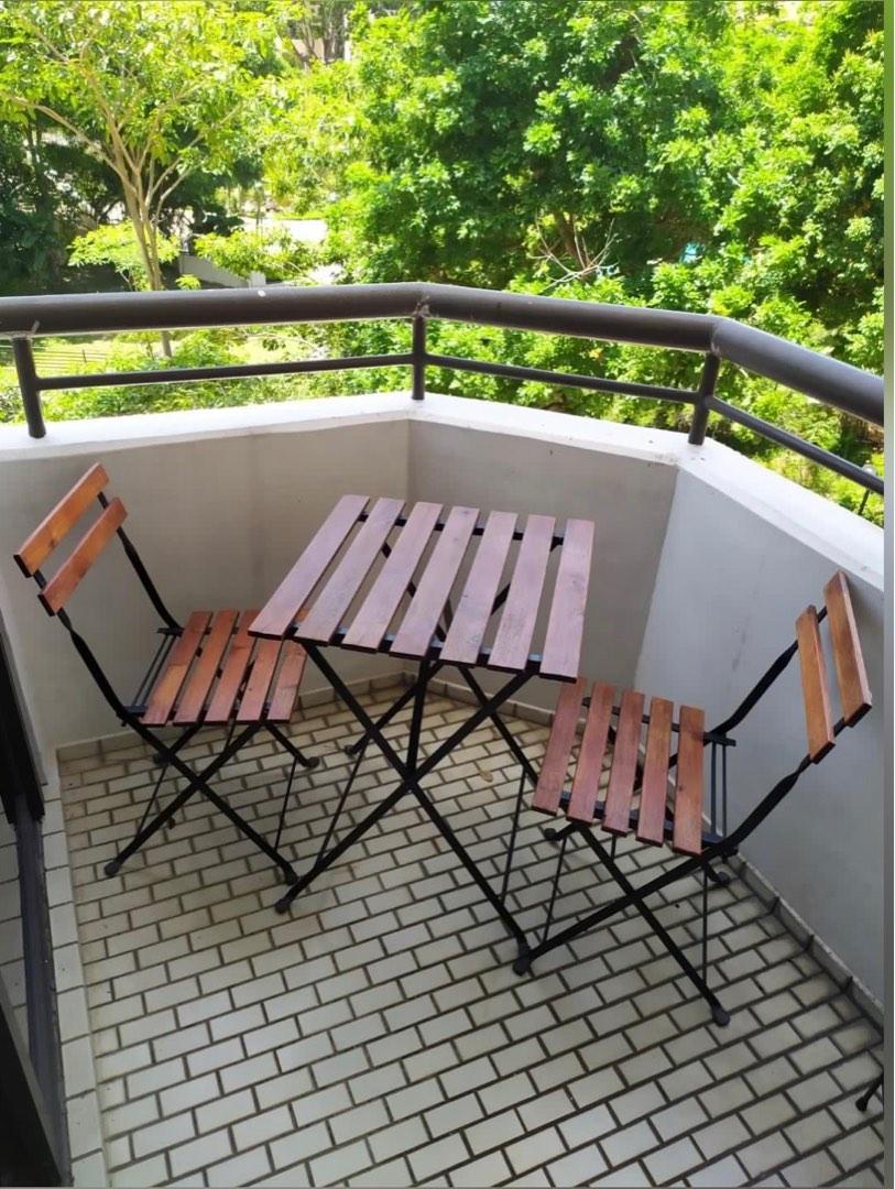Ikea TARNO Balcony Table & Chair set, Furniture & Home Living, Outdoor