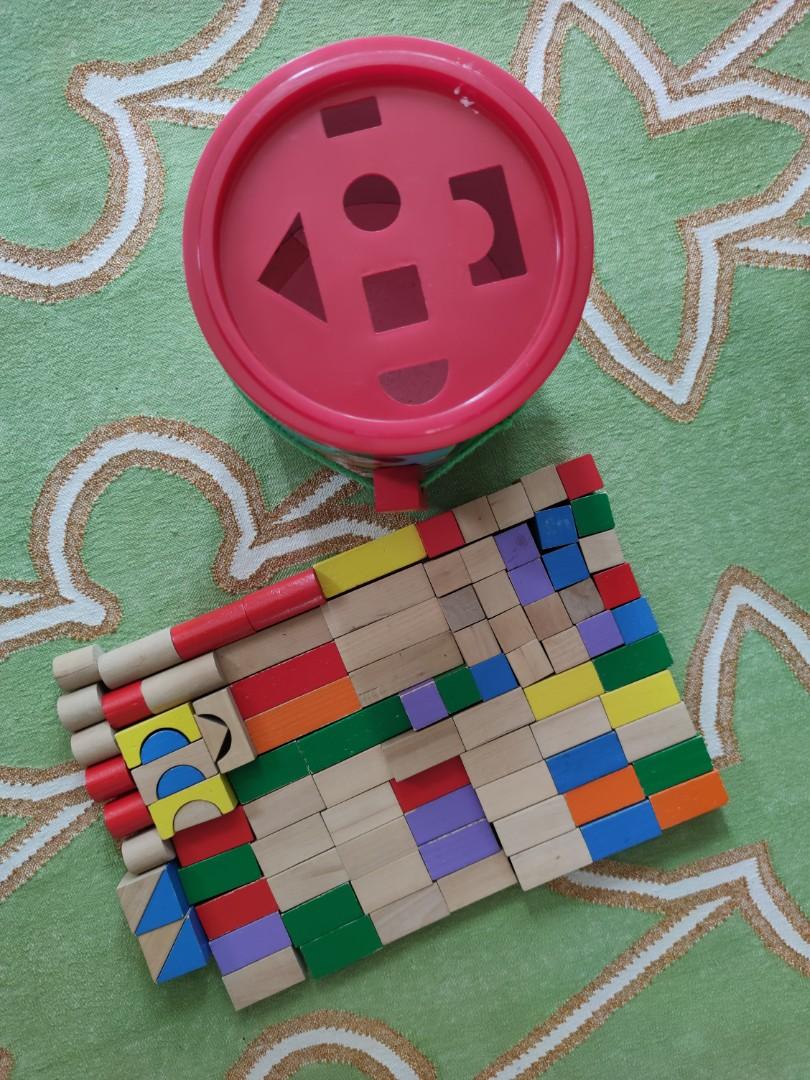 Imaginarium Wooden block set, Babies & Kids, Infant Playtime on Carousell