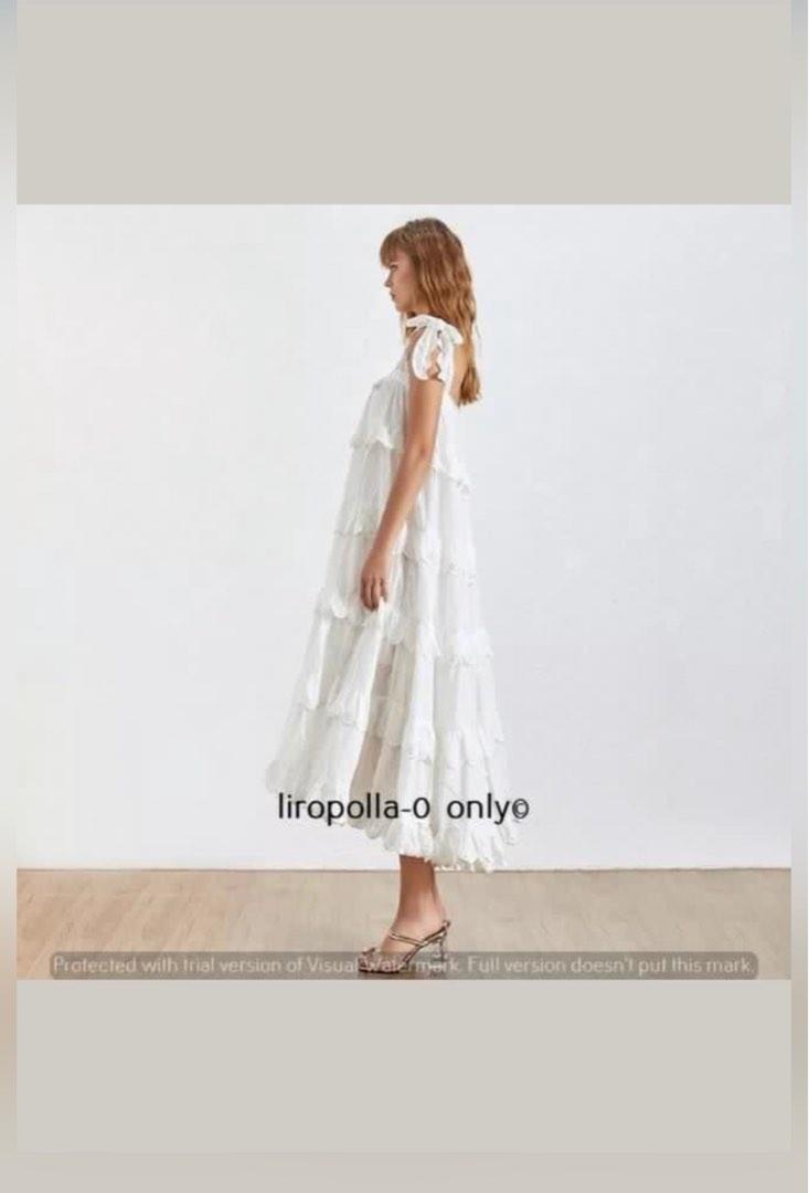 Innika Choo Style Scallop Frill Maxi, Women's Fashion, Dresses & Sets ...
