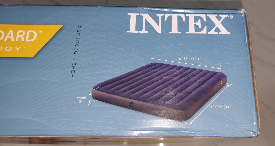 Intex King Size Air Bed + Air Pump, Furniture & Home Living, Furniture