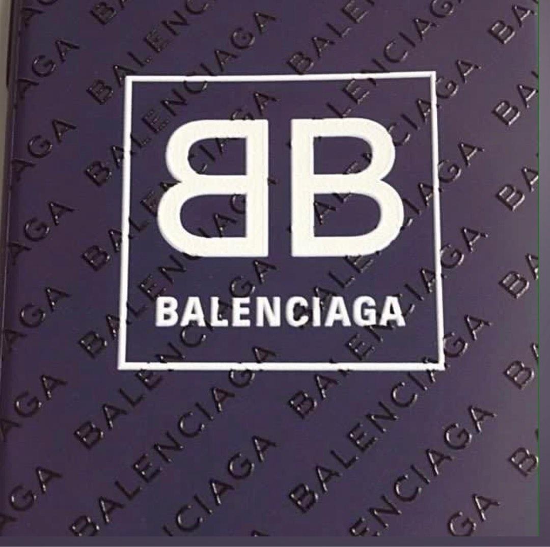 BALENCIAGA Designer iPhone X・XS Leather Pink Case