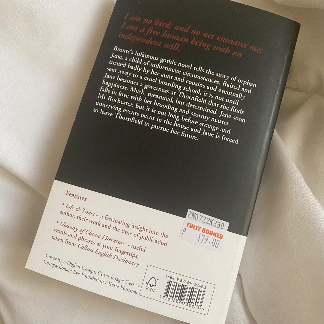 Jane Eyre by Charlotte Brontë (Category: Storybooks) located in Muntinlupa City. Submitted by coldbrews (Listing ID 1187053186, Image 3). Description: - in great condition - lp posted - highly recommend! ୨୧ rfs: decluttering ♥︎ mop: gcash NO COD, payment first ⟡ sf via J&T shopee c/o, ggx, or lalamove 🚚.