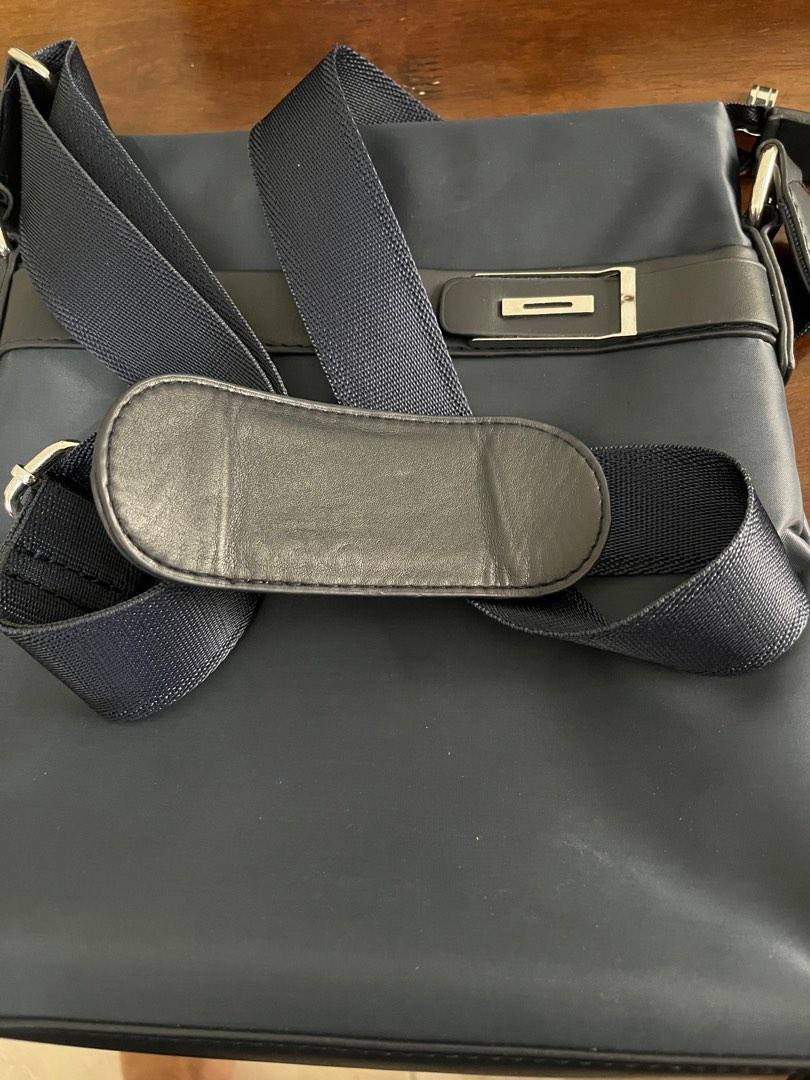 JIUFENG Men's Blue Messenger Bag Zipper Crossbody Shoulder Bag Business