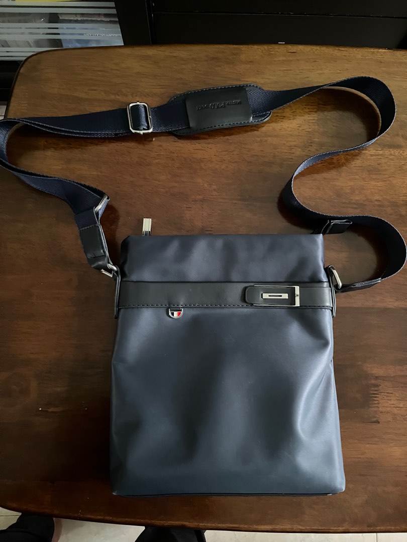 JIUFENG Men's Blue Messenger Bag Zipper Crossbody Shoulder Bag Business