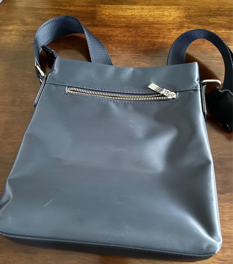 JIUFENG Men's Blue Messenger Bag Zipper Crossbody Shoulder Bag Business