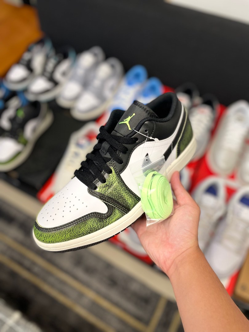 Electric green jordan 1 outlet