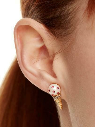 Kate Spade Gold Carnival Nights Ice Cream Stud Earrings