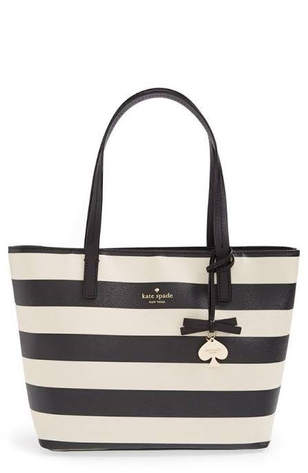 KATE SPADE Striped Tote Bag, Women's Fashion, Bags & Wallets, Tote Bags on  Carousell