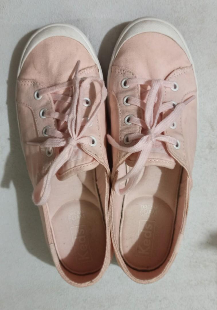 Keds Sandy Washed Twill Women Pink Sneakers Shoes