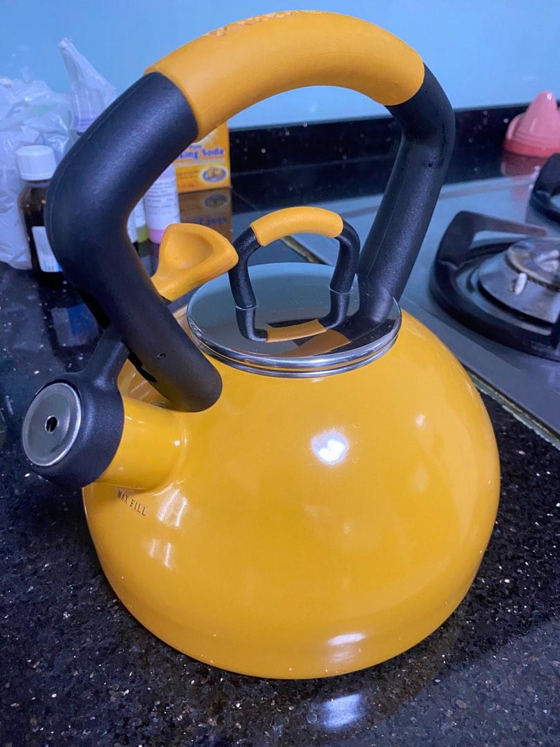 yellow kitchenaid kettle