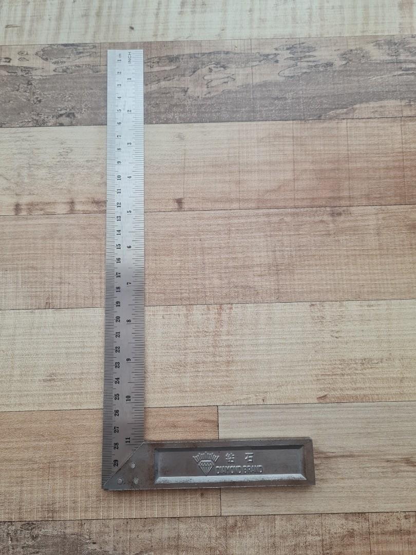 L Shape Metal Ruler, Hobbies & Toys, Stationery & Craft, Craft Supplies ...