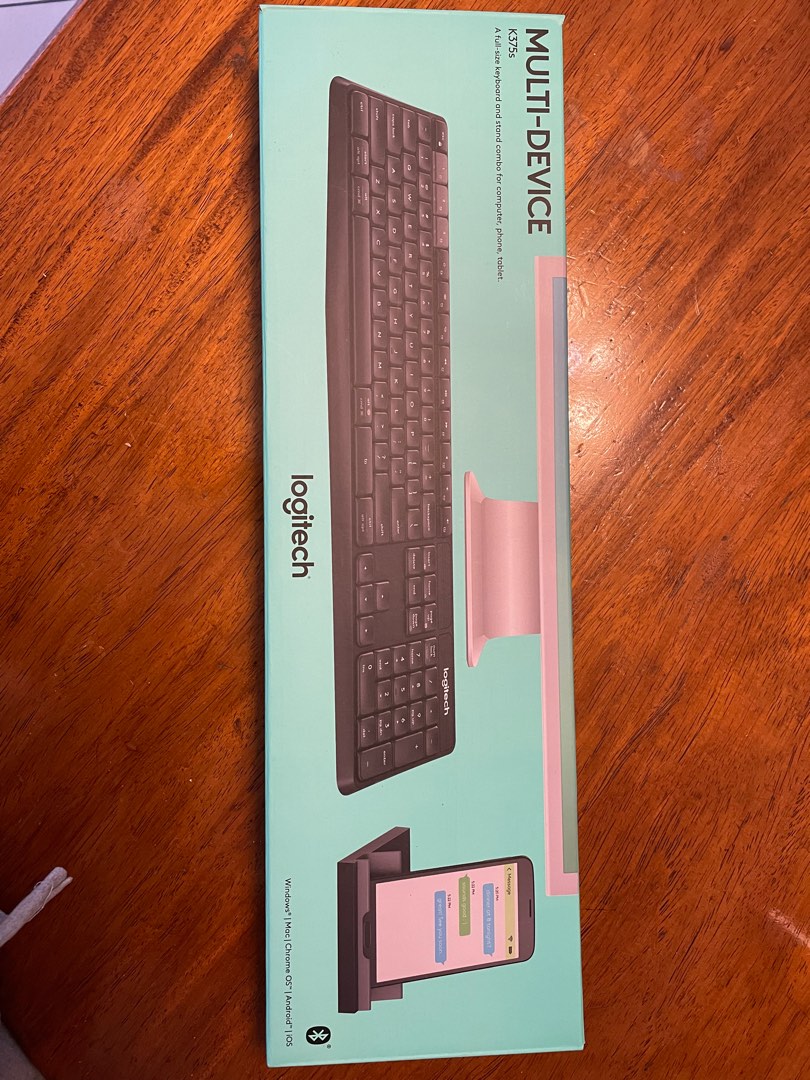 Logitech wireless keyboard and stand combo K375s, Computers & Tech