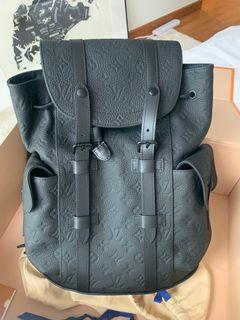 Louis Vuitton Christopher pm (M55699)  Black leather strap, Leather  straps, Black leather