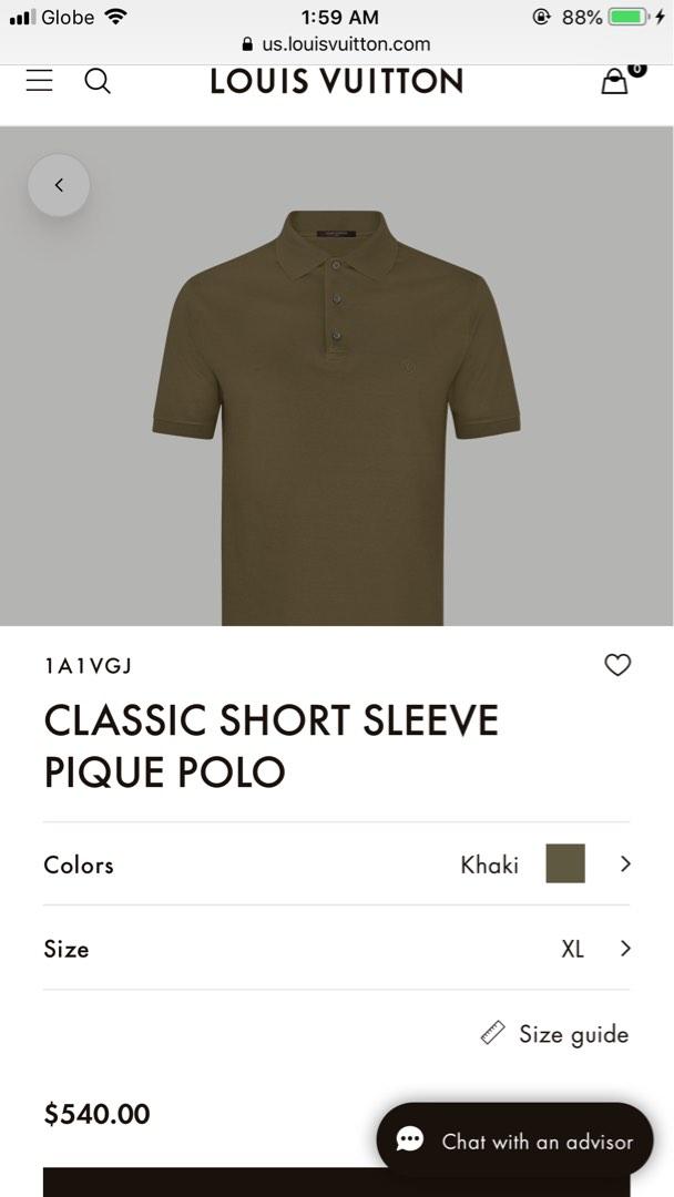 Louis Vuitton Classic Short Sleeve Pique Polo