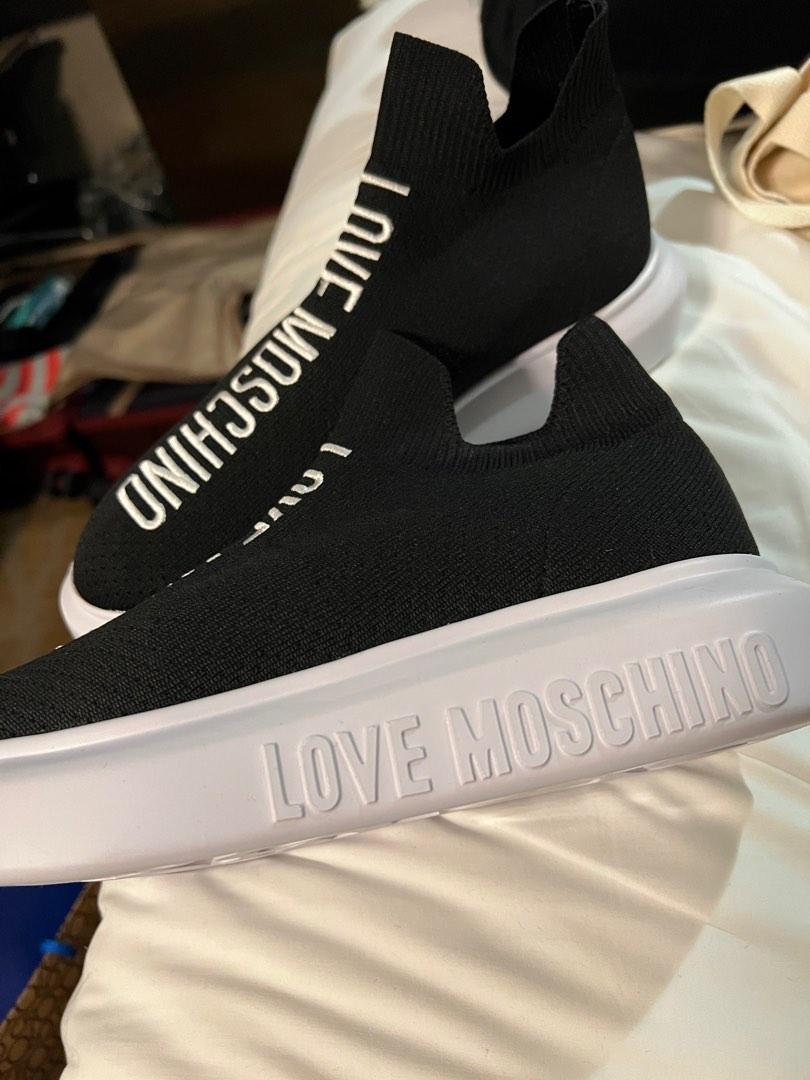 White on sale moschino shoes